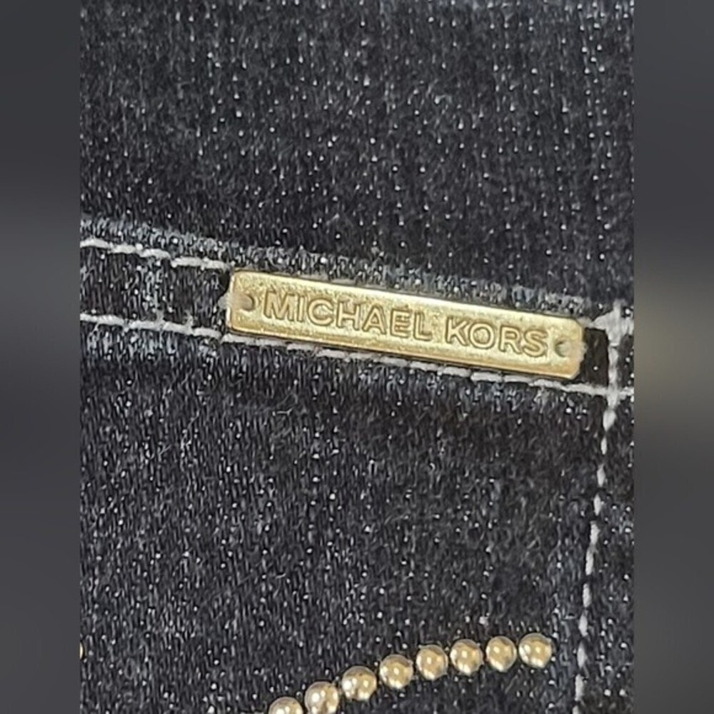 Michael Kors Dark Wash Bootcut Jeans Size 8 Stretch Denim Pants - Picture 13 of 13